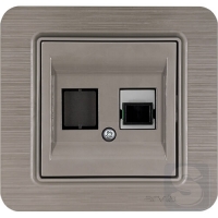 Розетка с портом для оптоволоконного кабеля, оптическая розетка Arvia Electric Lavin Медь (21 28 4010 252)